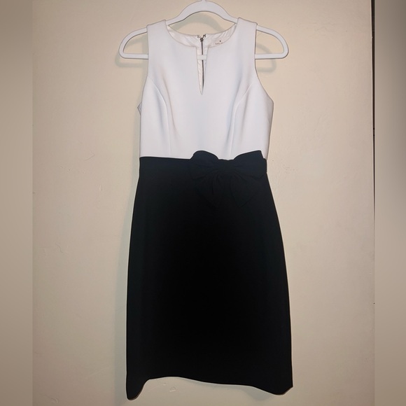 Kate Spade Black and Ivory Colorblock Sheath Dress - Picture 2 of 3